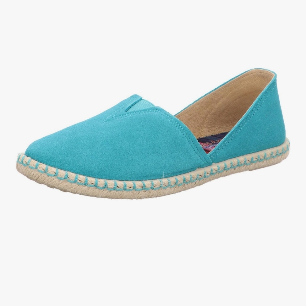Turquoise suede BOBS from Skechers